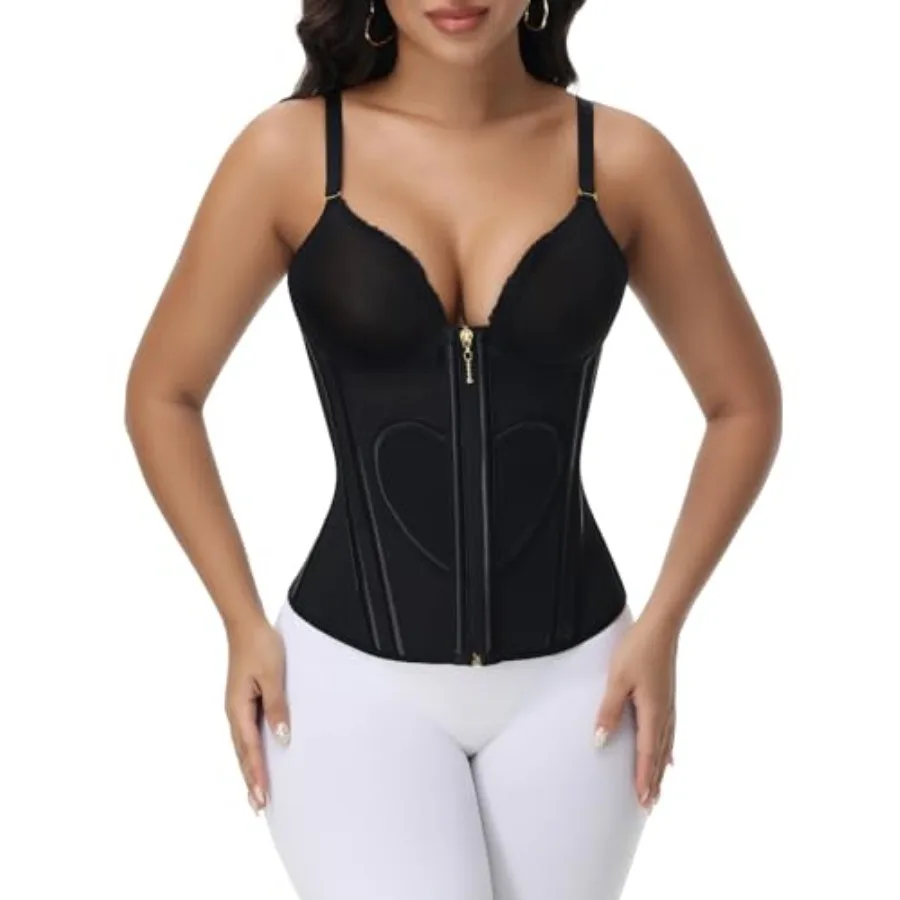 SHAPSHE Waist Trainer for Women Bustier Corset Tops Tummy Control Shapewear Workout Concert Outfits Going Out Faja With Bra
SHAPSHE Waist Trainer for Women Bustier Corset Tops Tummy Control Shapewear Workout Concert Outfits Going Out Faja With Bra