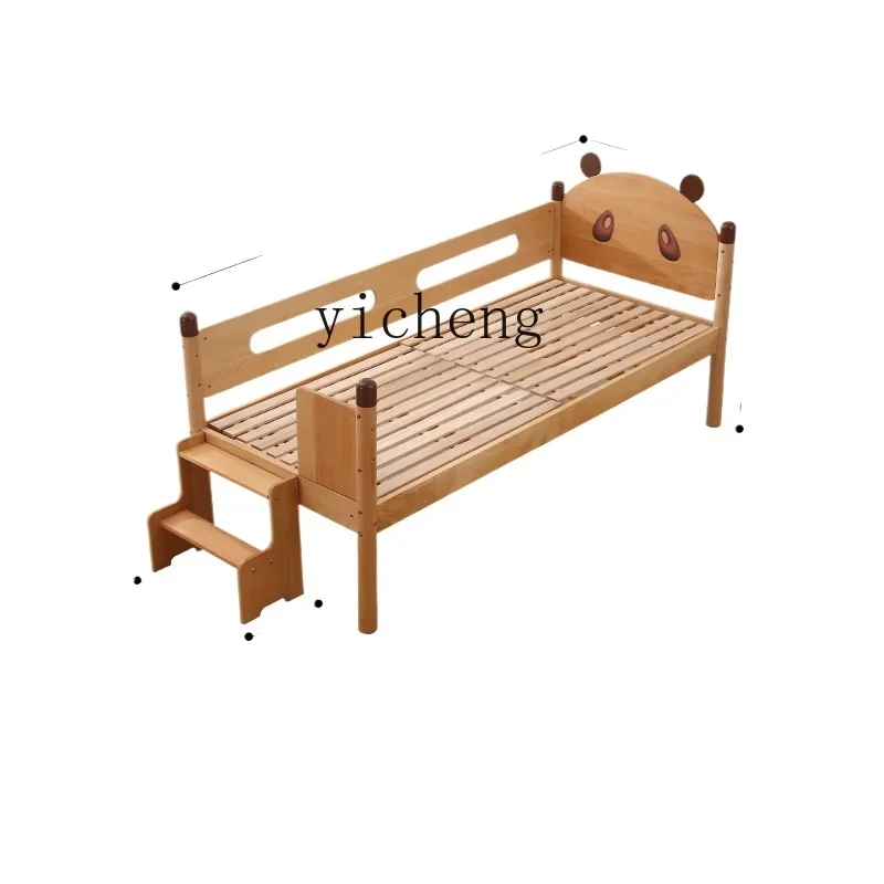 Tqh Solid Wood Children's Stitching Crib with Fence Widened Bed Baby Stitching Bed 
Tqh Solid Wood Children's Stitching Crib with Fence Widened Bed Baby Stitching Bed