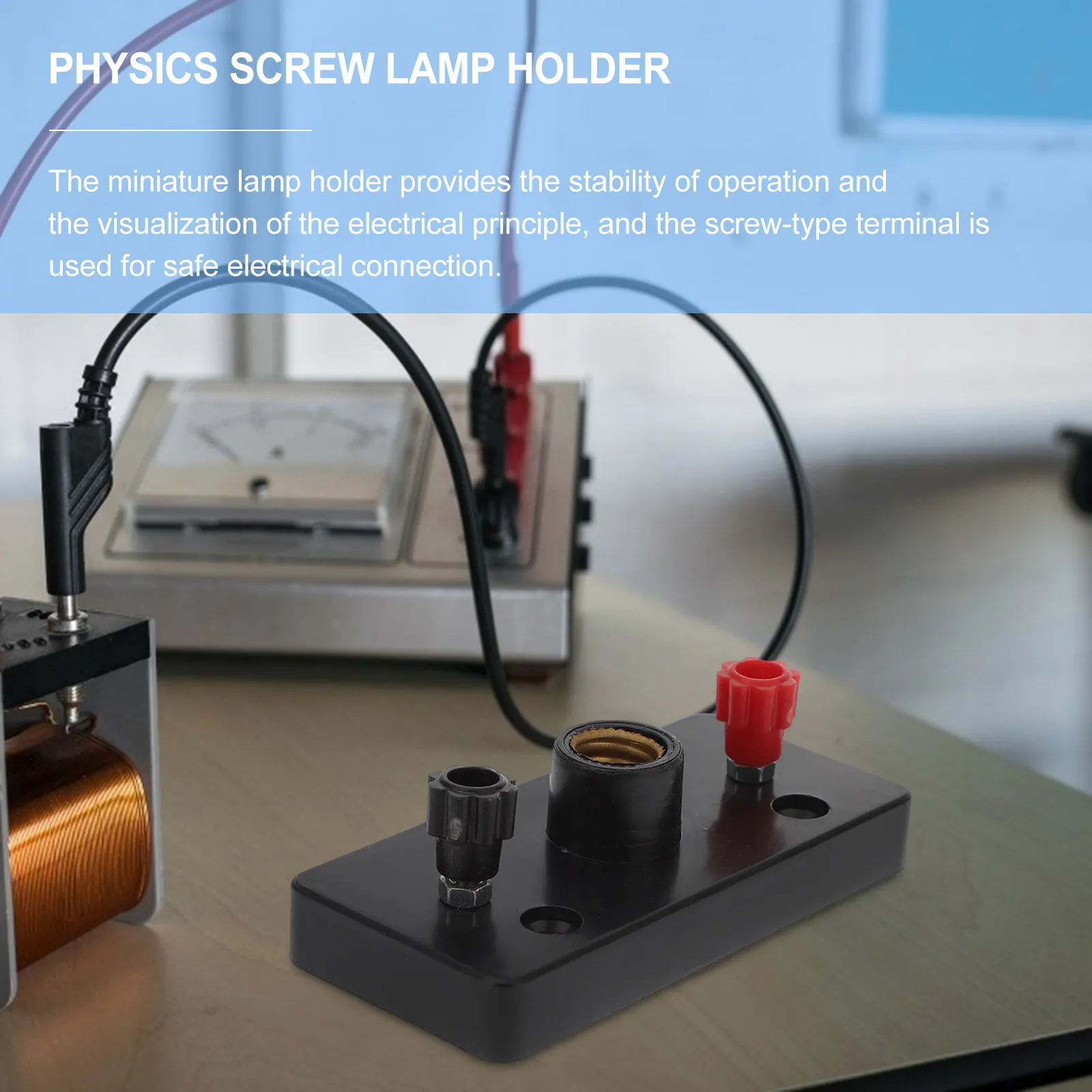 10 шт. пластиковых держателей для ламп с винтовым креплением, учебные пособия по физике, инструменты для экспериментов, школьные лабораторные принадлежности
10 шт. пластиковых держателей для ламп с винтовым креплением, учебные пособия по физике, инструменты для экспериментов, школьные лабораторные принадлежности