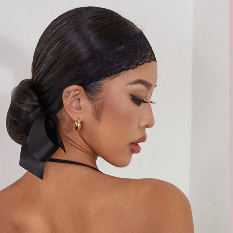 Women'S Latin Dance Accessories Black Lace Satin Dancing Headband Female Chacha Ballroom Dance Competition Headwear SL10340
Women'S Latin Dance Accessories Black Lace Satin Dancing Headband Female Chacha Ballroom Dance Competition Headwear SL10340
