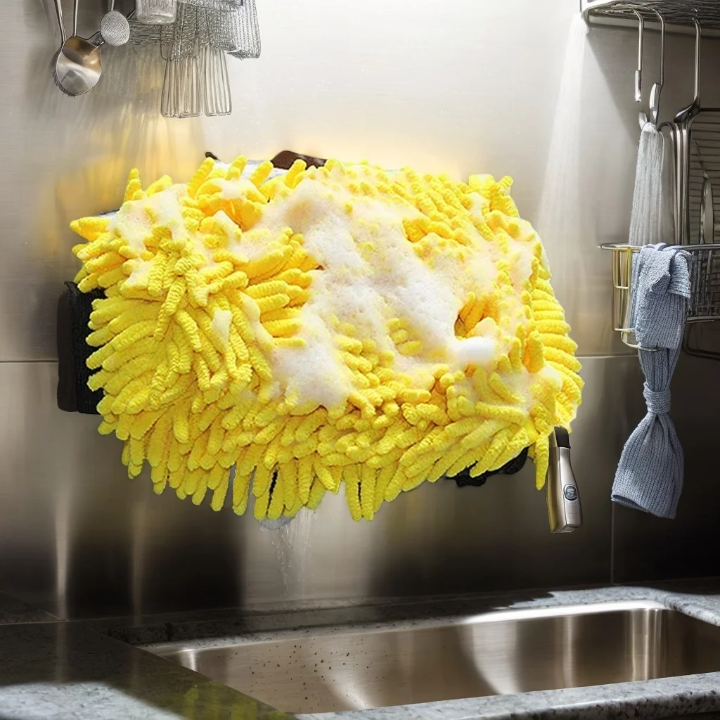   Большая перчатка для мытья автомобиля из микрофибры — водонепроницаемая двухсторонняя перчатка из синели с восковой детализацией для ухода за автомобилем   
  Большая перчатка для мытья автомобиля из микрофибры — водонепроницаемая двухсторонняя перчатка из синели с восковой детализацией для ухода за автомобилем  