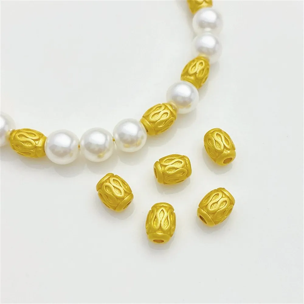 Sand Gold Chinese Style Bucket Beads Separated Beads Loose Beads Handmade DIY Bracelets, Necklaces, Jewelry Material Accessories
Sand Gold Chinese Style Bucket Beads Separated Beads Loose Beads Handmade DIY Bracelets, Necklaces, Jewelry Material Accessories