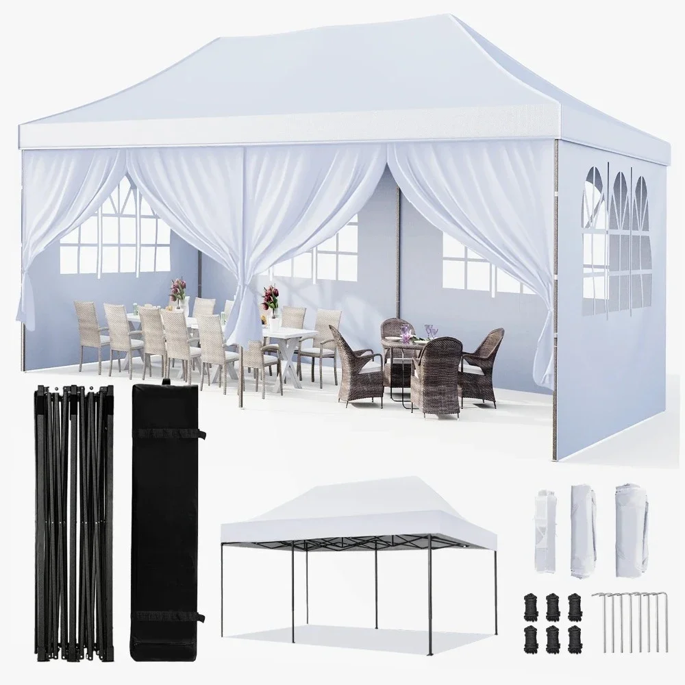 10' x 20' Pop up Canopy Tent Party Tent Outdoor Event Instant Tent Gazebo with Removable Sidewalls and Carry Bag
10' x 20' Pop up Canopy Tent Party Tent Outdoor Event Instant Tent Gazebo with Removable Sidewalls and Carry Bag