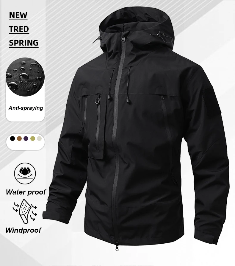 CHRLCK Men's Waterproof Hiking Jacket Caramel Women Windproof Windbreaker Camping Cycling Trekking Fishing Outdoor Jackets
CHRLCK Men's Waterproof Hiking Jacket Caramel Women Windproof Windbreaker Camping Cycling Trekking Fishing Outdoor Jackets
