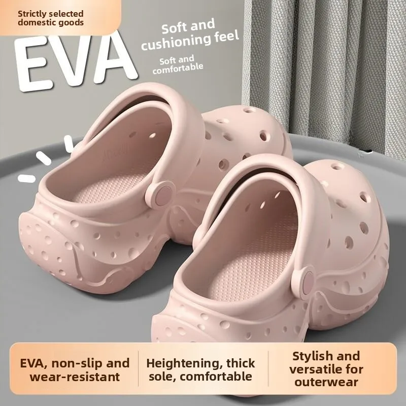 Women's Thick Heel Breathable Hole Hole Sandals Summer 2026 New Beach Beach Anti-slip Slip-On Shoes Comfortable EVA Material
Women's Thick Heel Breathable Hole Hole Sandals Summer 2026 New Beach Beach Anti-slip Slip-On Shoes Comfortable EVA Material
