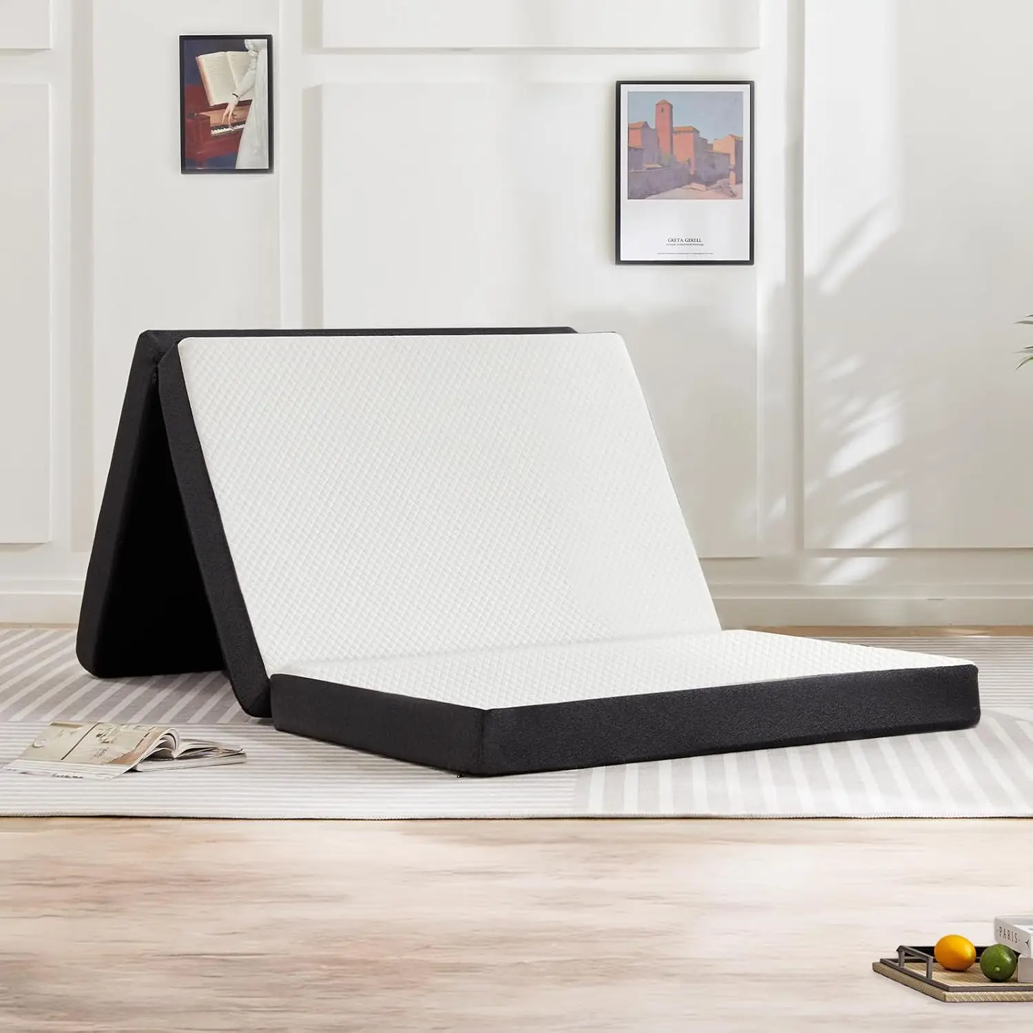 Tri-Fold Memory Foam Mattress with Washable Cover, Portable Floor Bed for Travel & Yoga, Guest Mat, CertiPUR-US Certified
Tri-Fold Memory Foam Mattress with Washable Cover, Portable Floor Bed for Travel & Yoga, Guest Mat, CertiPUR-US Certified