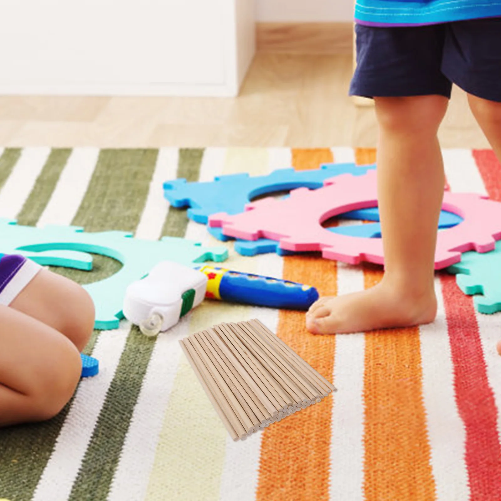 50pcs Natural Wood Sticks Unfinished Wooden Dowel Rods For Diy Craft Projects Kids Building Family Bonding Fine Motor Skills
50pcs Natural Wood Sticks Unfinished Wooden Dowel Rods For Diy Craft Projects Kids Building Family Bonding Fine Motor Skills