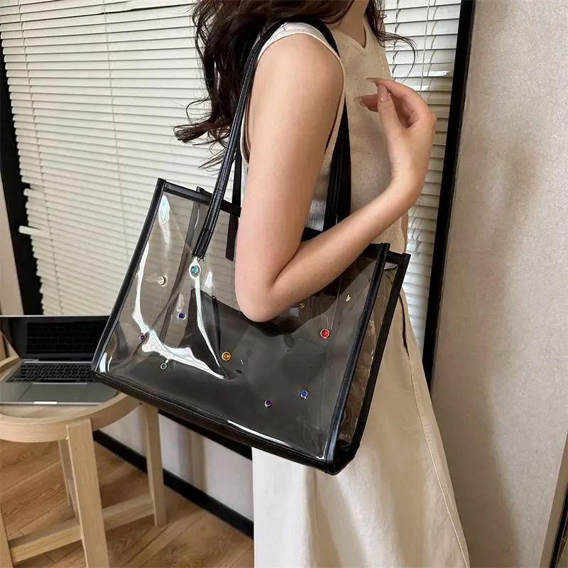 Minimally Casual Commuting Student Temperament Perspective Pure Color Large Capacity Single Shoulder Tote Bag for Women
Minimally Casual Commuting Student Temperament Perspective Pure Color Large Capacity Single Shoulder Tote Bag for Women