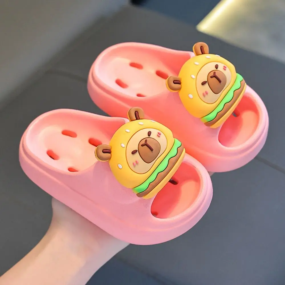 Capybara Children's Indoor Slippers Thick-soled Eva Toddler Rubber Slippers Comfortable Anti-slip Baby Bathroom Slippers Chidren
Capybara Children's Indoor Slippers Thick-soled Eva Toddler Rubber Slippers Comfortable Anti-slip Baby Bathroom Slippers Chidren