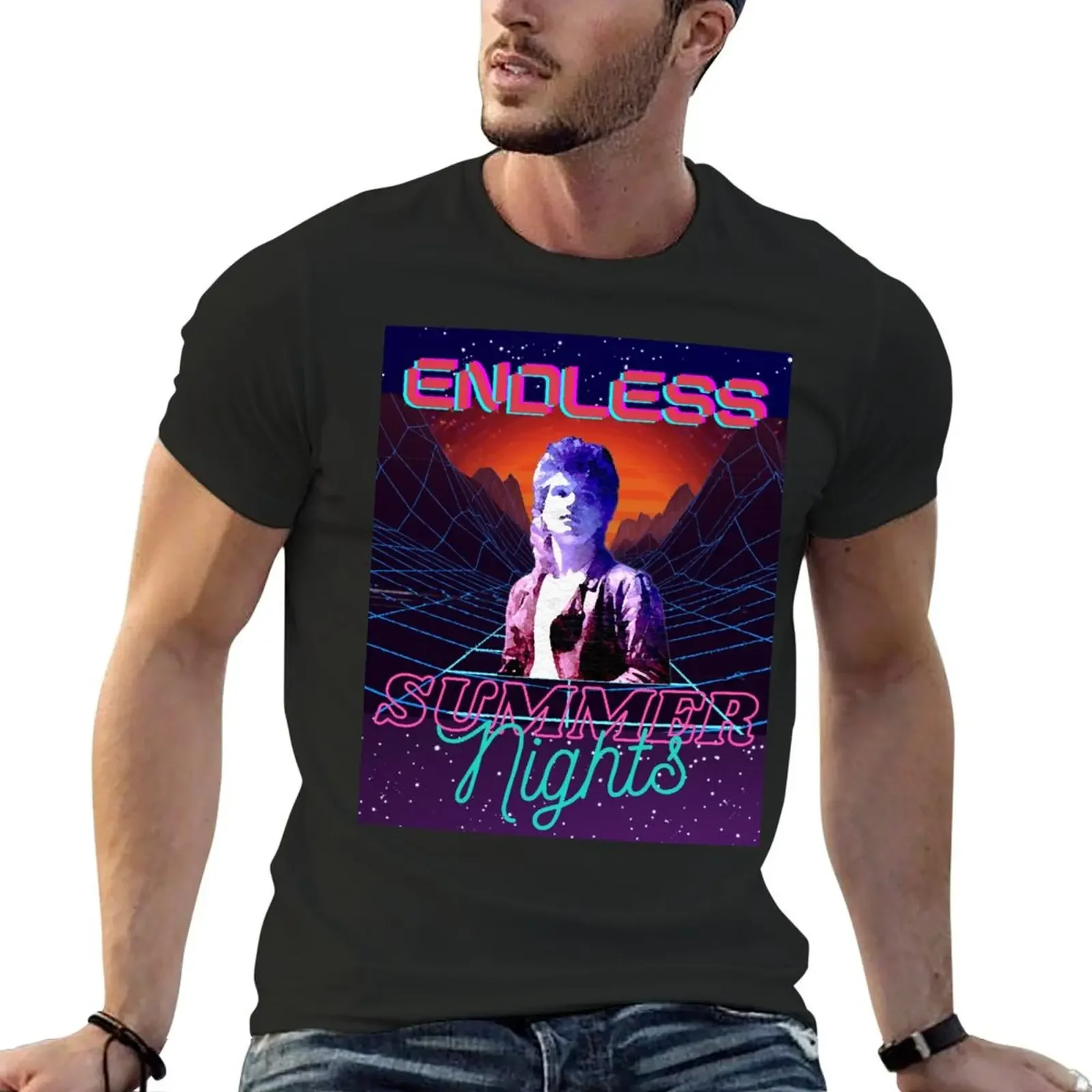 Endless Summer Nights 80s Retro T-Shirt Blouse vintage clothes customs slim fit t shirts for men
Endless Summer Nights 80s Retro T-Shirt Blouse vintage clothes customs slim fit t shirts for men