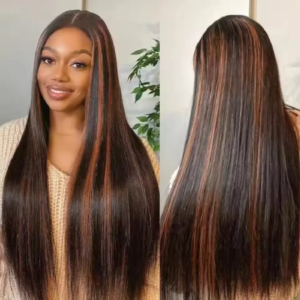 46 Inch FB/30 Straight Wigs Highlight Colorful Human Hair 13x4 HD Transparent Lace Front Wig Pre Plucked Brazilian Wigs for W
46 Inch FB/30 Straight Wigs Highlight Colorful Human Hair 13x4 HD Transparent Lace Front Wig Pre Plucked Brazilian Wigs for W