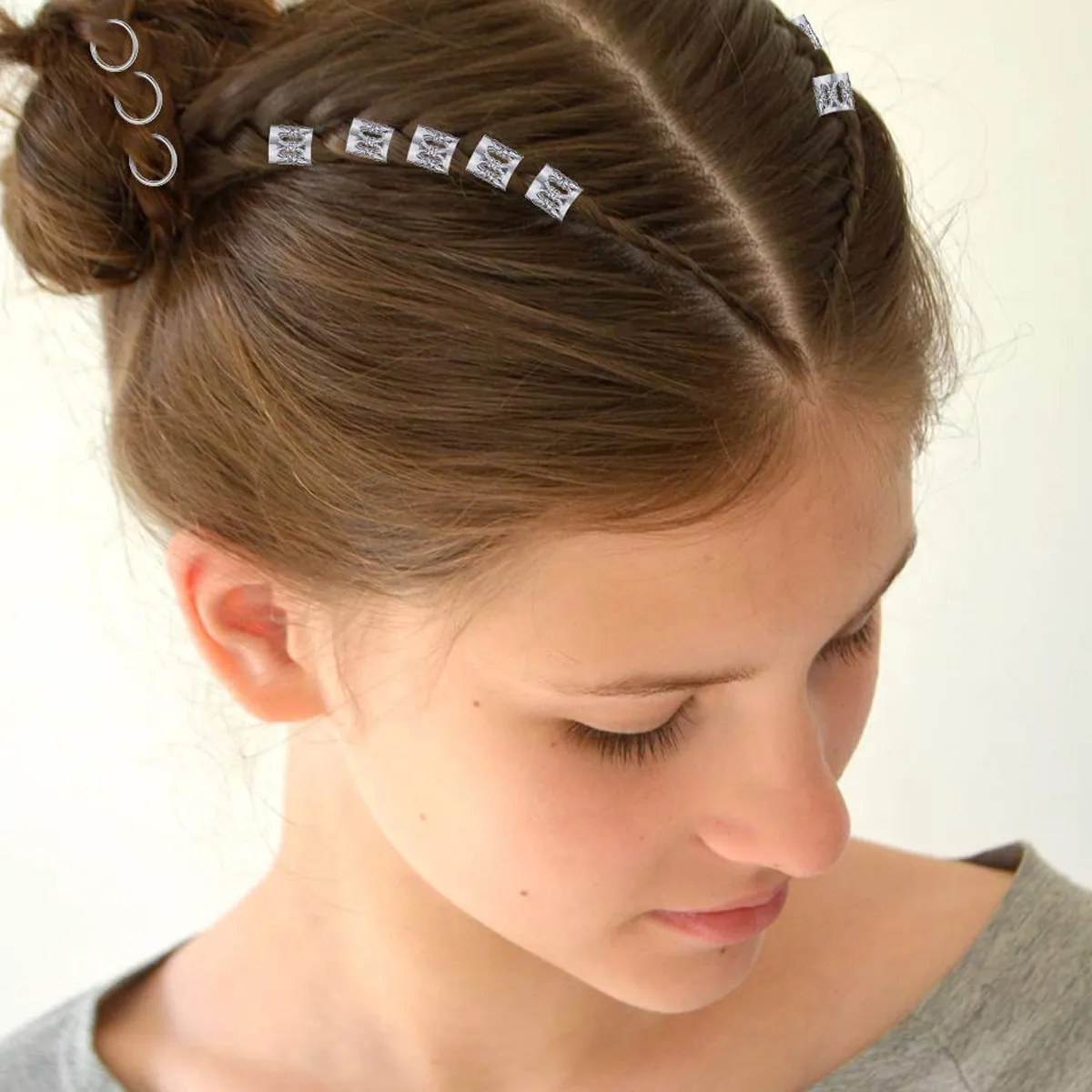 Набор для плетения дредов из 68 предметов: металлические крючки, манжеты, иглы для вязания волос, стильные декоративные аксессуары для дредов и кос
Набор для плетения дредов из 68 предметов: металлические крючки, манжеты, иглы для вязания волос, стильные декоративные аксессуары для дредов и кос