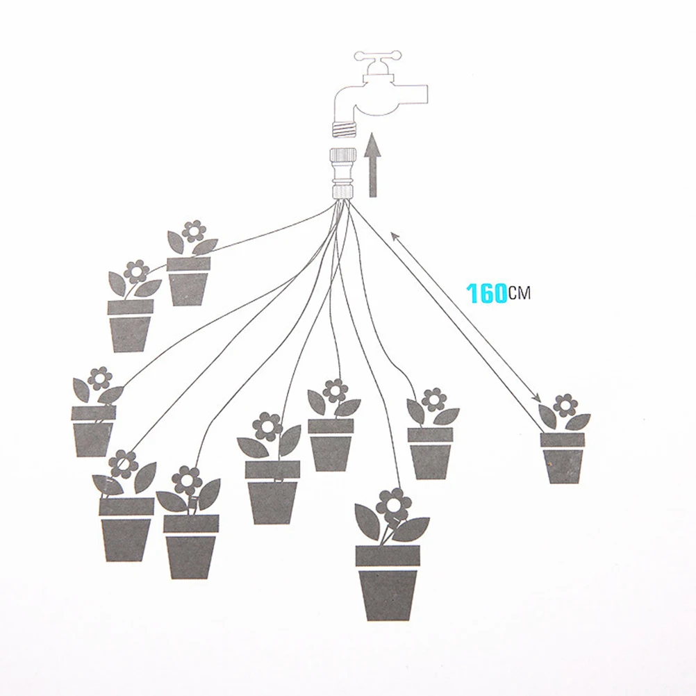 Drip Irrigation Heads 160cm Pipe Automatic Garden Hose Kit for Plants Vegetables Sprinklers Misting
Drip Irrigation Heads 160cm Pipe Automatic Garden Hose Kit for Plants Vegetables Sprinklers Misting