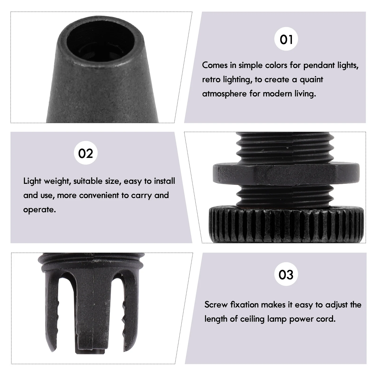 6pcs Wire Lock Clips Cable Grips Lightweight Easy Install DIY Pendant Light Accessories Retro Lighting Atmosphere Modern Living
6pcs Wire Lock Clips Cable Grips Lightweight Easy Install DIY Pendant Light Accessories Retro Lighting Atmosphere Modern Living