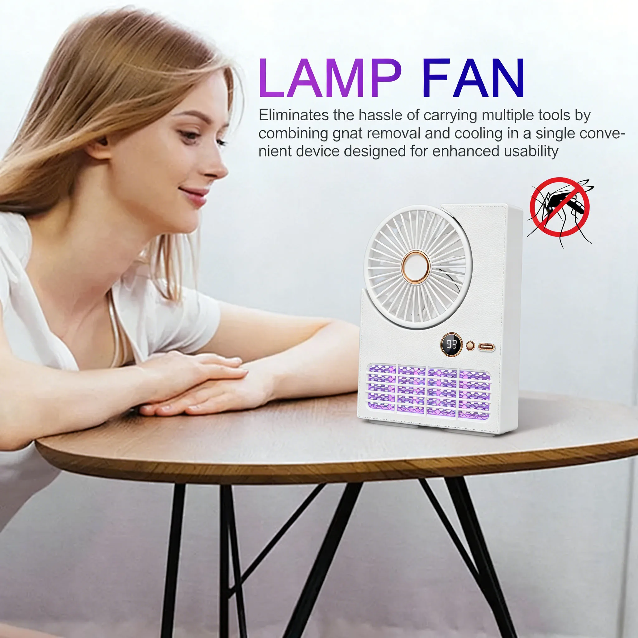 Portable 2 In 1 Mini Fan Mosquito Usb Charging Desktop Cooling Air Cooler Adjustable Wind Speed For Outdoor Camping Picnics
Portable 2 In 1 Mini Fan Mosquito Usb Charging Desktop Cooling Air Cooler Adjustable Wind Speed For Outdoor Camping Picnics