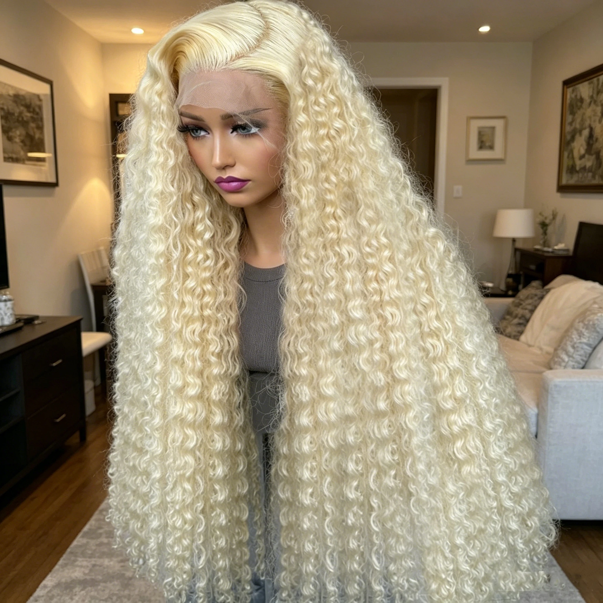 613 Deep Wave Frontal Wig 13x6 HD Water Wave Lace Front Wig 30 34 Inch Honey Blonde Curly Wigs 13x4 Lace Frontal Wig 250 Density
613 Deep Wave Frontal Wig 13x6 HD Water Wave Lace Front Wig 30 34 Inch Honey Blonde Curly Wigs 13x4 Lace Frontal Wig 250 Density