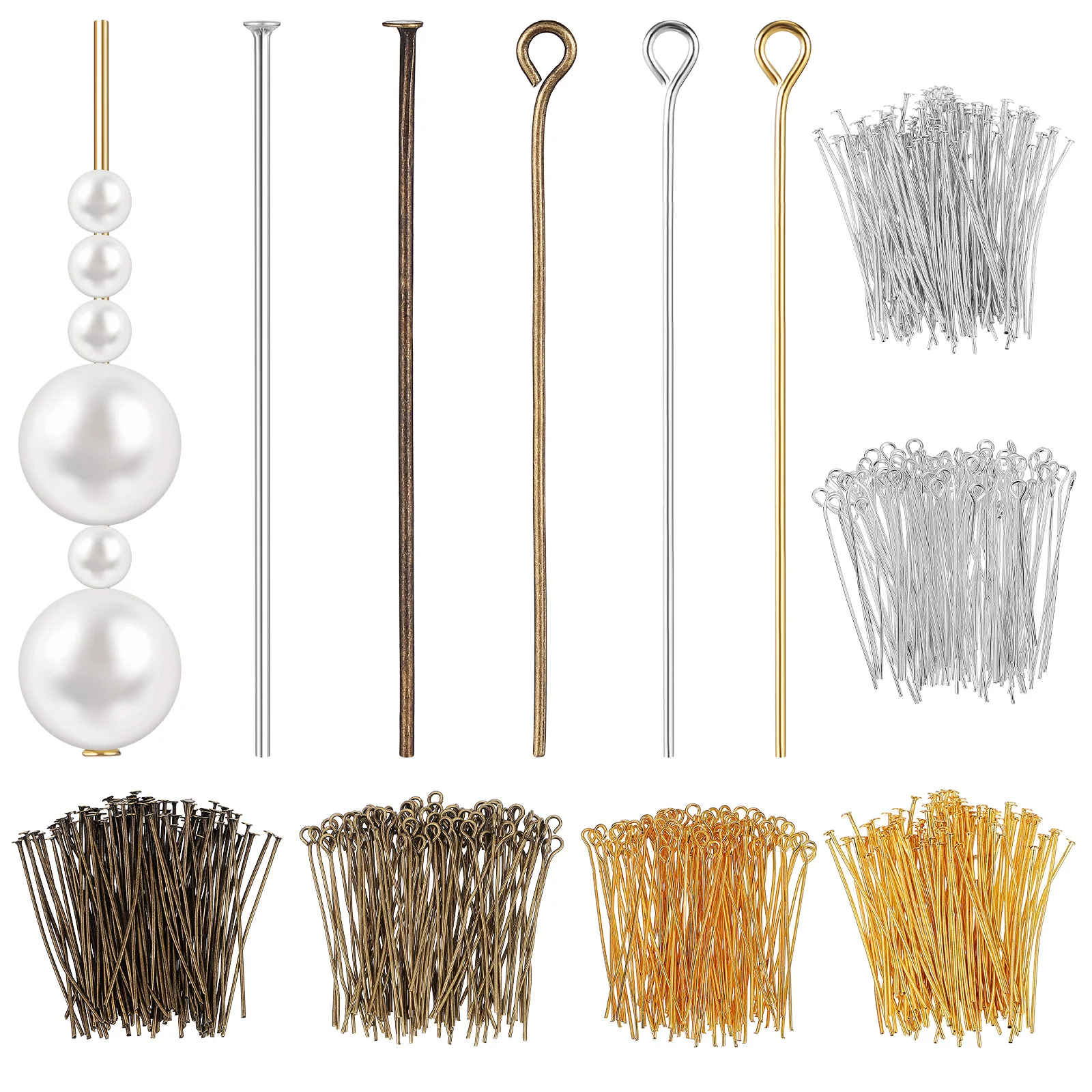 Beaded Accessories Variety Colors Easy Use Head Pins Eye Pins Jewelry Making Supplies Craft Projects Beading Flat
Beaded Accessories Variety Colors Easy Use Head Pins Eye Pins Jewelry Making Supplies Craft Projects Beading Flat