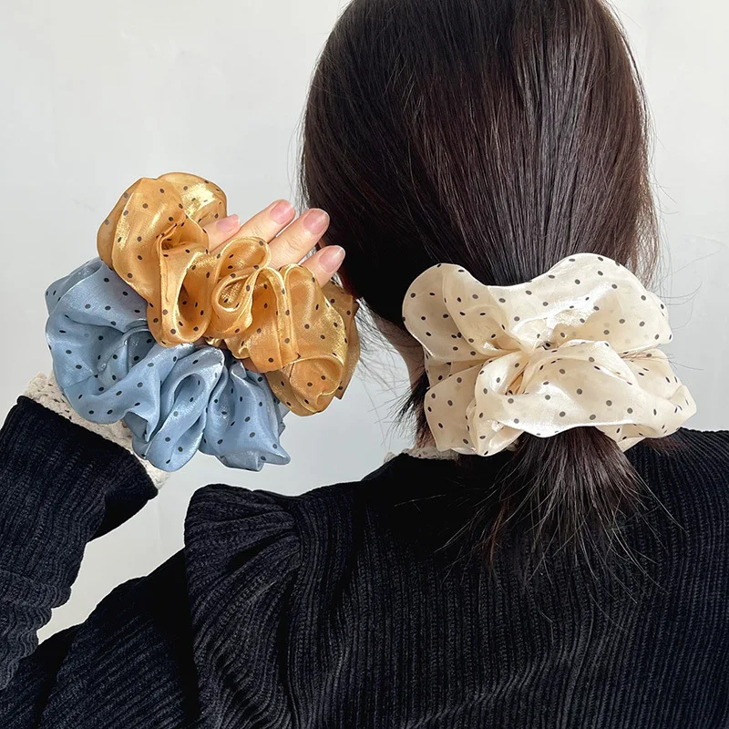 French Oversized Organza Scrunchie Large Organza Dot Hair Scrunchies Women Ponytail Holder Hair Rope Elastic Hair Bands Headwear
French Oversized Organza Scrunchie Large Organza Dot Hair Scrunchies Women Ponytail Holder Hair Rope Elastic Hair Bands Headwear