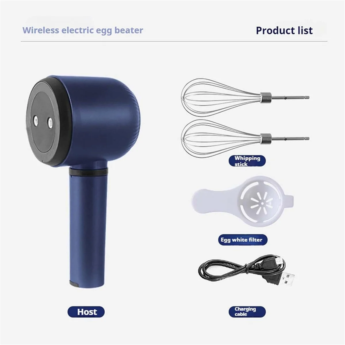 Cordless Hand Mixer Twin Stick Electric Whisk USB Rechargeable Handheld Electric Mixing 3 Speed Egg Beater for Baking
Cordless Hand Mixer Twin Stick Electric Whisk USB Rechargeable Handheld Electric Mixing 3 Speed Egg Beater for Baking