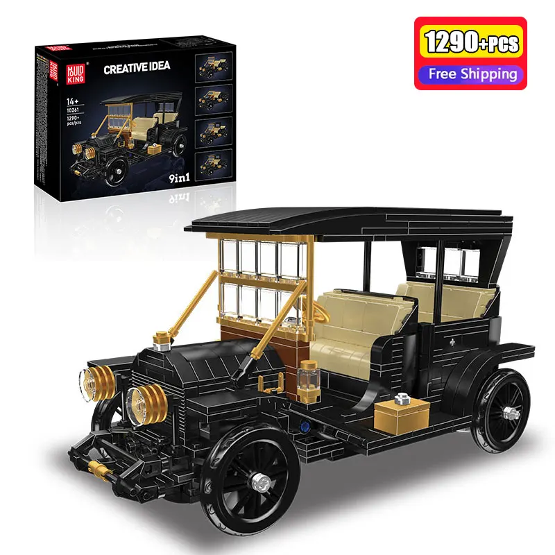 MOULD KING 1290Pcs Vintage Classic Car Building Blocks 1910 Retro Vehicle Model Construction Toy Educational Gift for Kids Boys
MOULD KING 1290Pcs Vintage Classic Car Building Blocks 1910 Retro Vehicle Model Construction Toy Educational Gift for Kids Boys