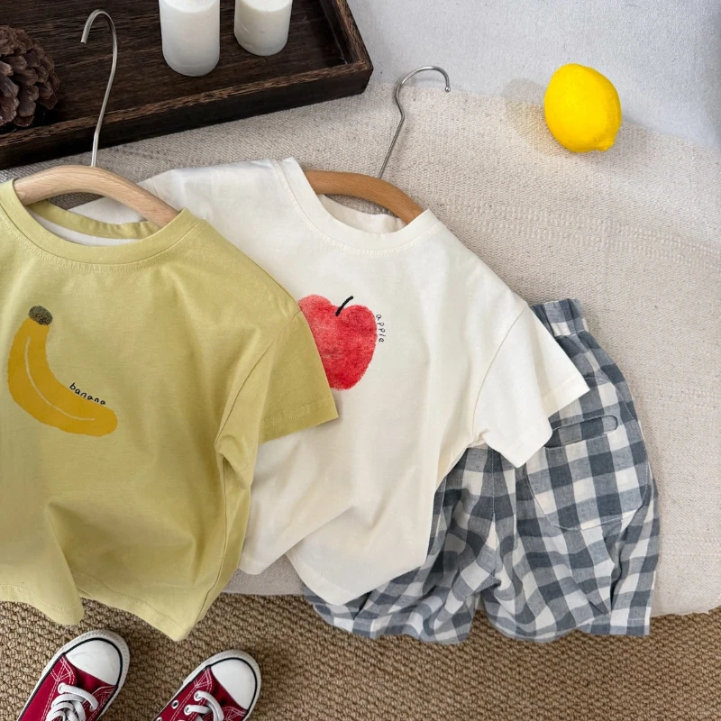 2026 Summer New Hot Selling Children's Fruit Printed Cotton Cute Round Neck Loose T-shirt Top
2026 Summer New Hot Selling Children's Fruit Printed Cotton Cute Round Neck Loose T-shirt Top