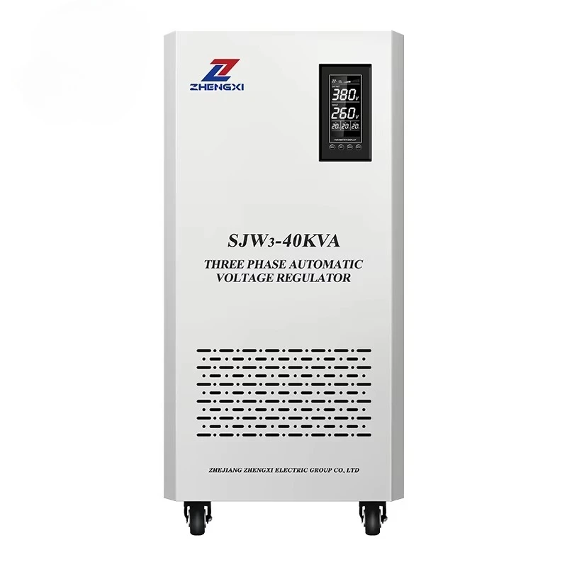 SJW3-40KVA 50KVA 60KVA Высокоэффективный цифровой дисплей AVR Трехфазный автоматический стабилизатор напряжения переменного тока/регулятор для использования SJW
SJW3-40KVA 50KVA 60KVA Высокоэффективный цифровой дисплей AVR Трехфазный автоматический стабилизатор напряжения переменного тока/регулятор для использования SJW