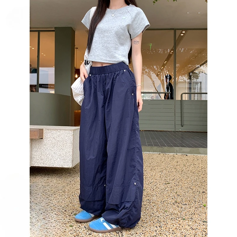 Summer high-waisted pants children's pleated quick-drying sweatpants design sense niche straight wide-leg overalls
Summer high-waisted pants children's pleated quick-drying sweatpants design sense niche straight wide-leg overalls