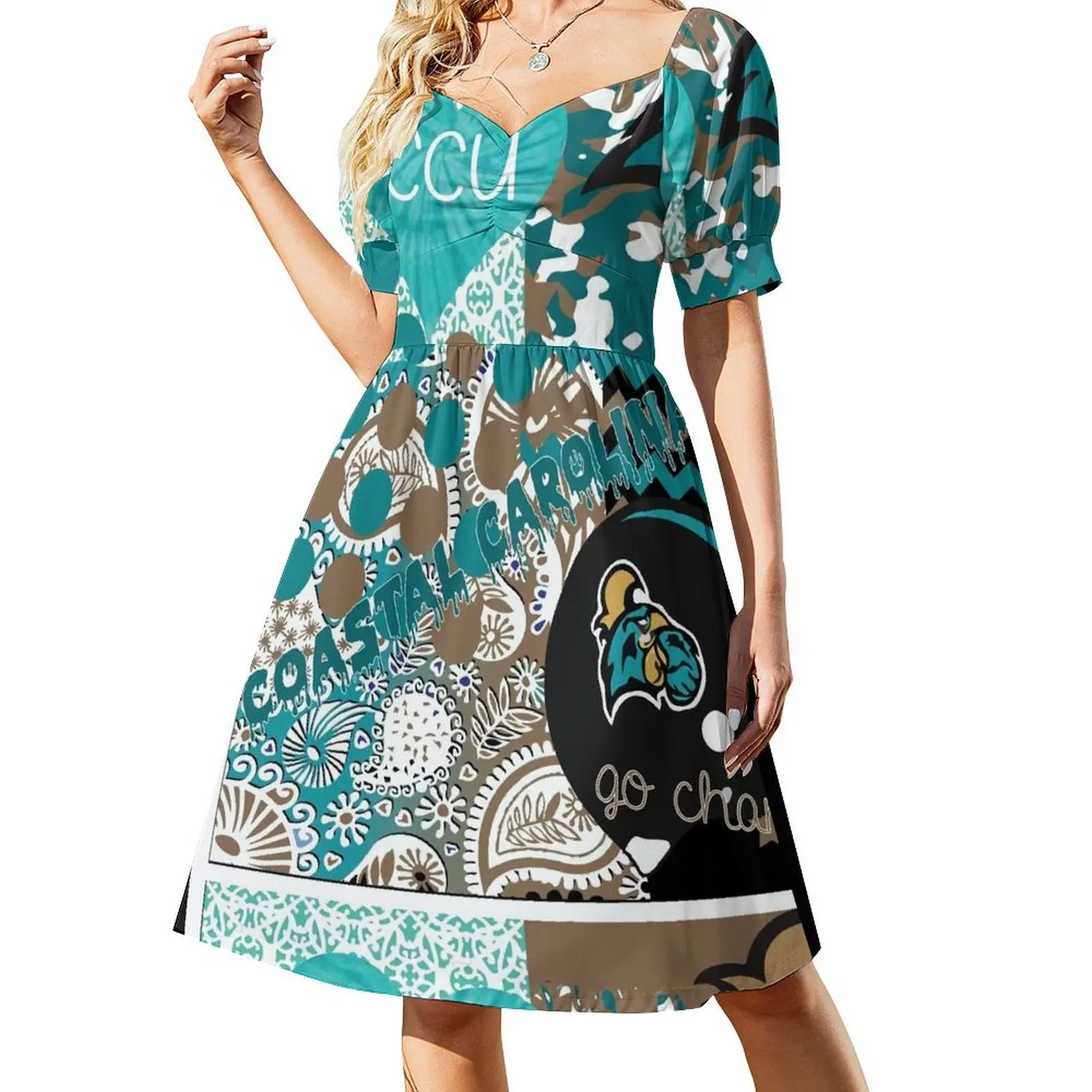 Coastal Carolina University Collage Short Sleeved Dress Evening dresses wedding dresses for woman long dress women summer Dress
Coastal Carolina University Collage Short Sleeved Dress Evening dresses wedding dresses for woman long dress women summer Dress