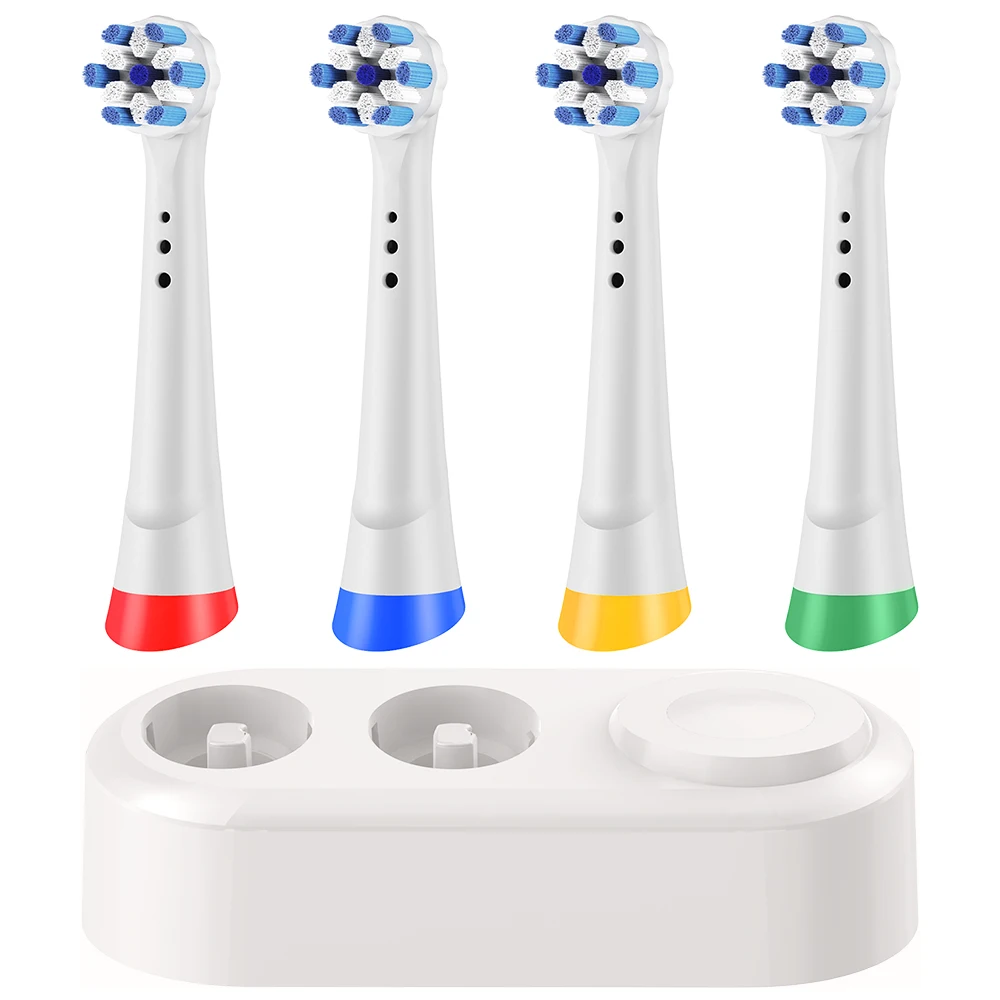 USB Wireless Magnetic Charger Base and 4 Pcs Replacement Brush Heads Set Compatible with Oral B iO 7 8 9 10 Electric Toothbrush
USB Wireless Magnetic Charger Base and 4 Pcs Replacement Brush Heads Set Compatible with Oral B iO 7 8 9 10 Electric Toothbrush