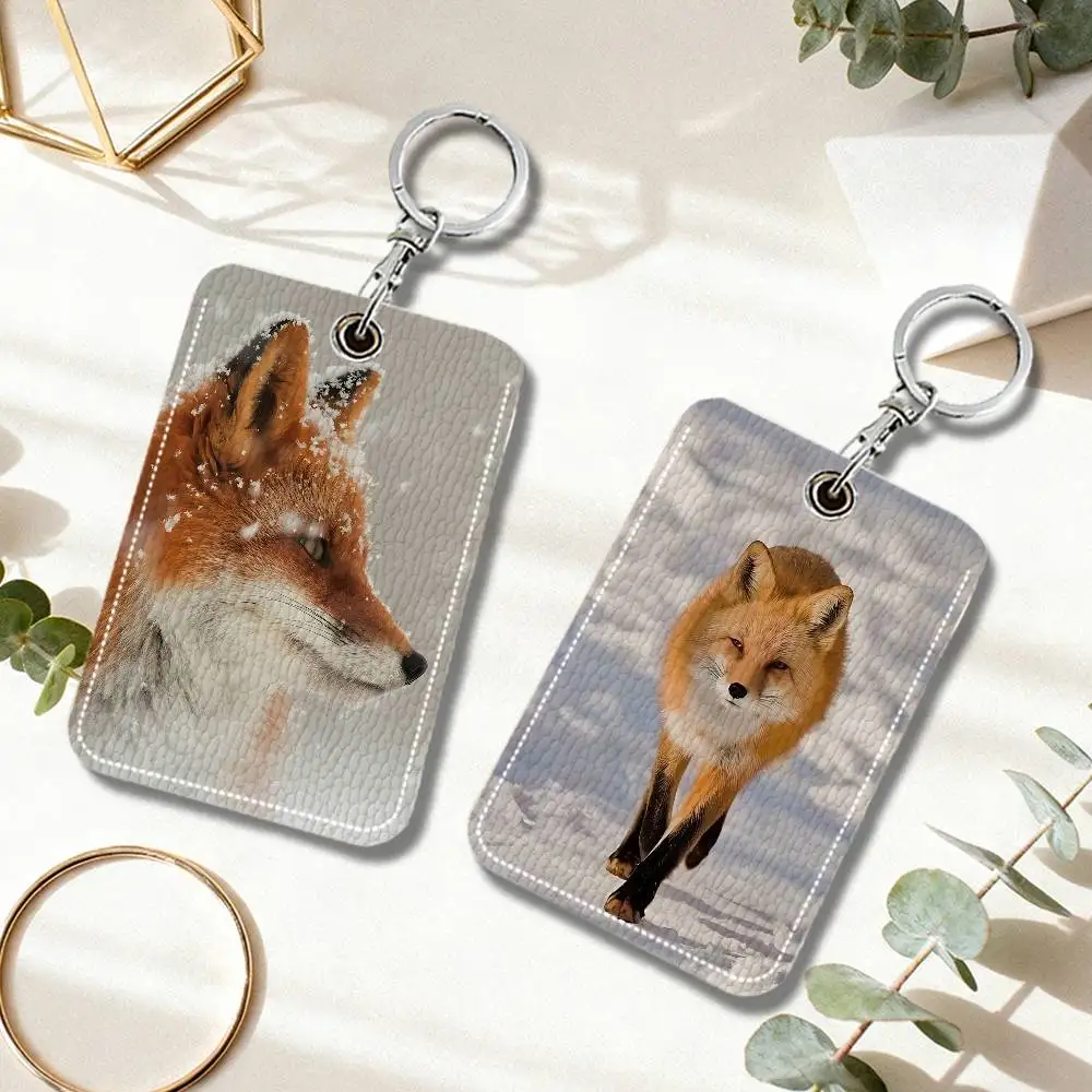 Милый кожаный брелок-картхолдер в виде лисы для ключей, брелок для дверных замков, брелок для ID-карт
Милый кожаный брелок-картхолдер в виде лисы для ключей, брелок для дверных замков, брелок для ID-карт