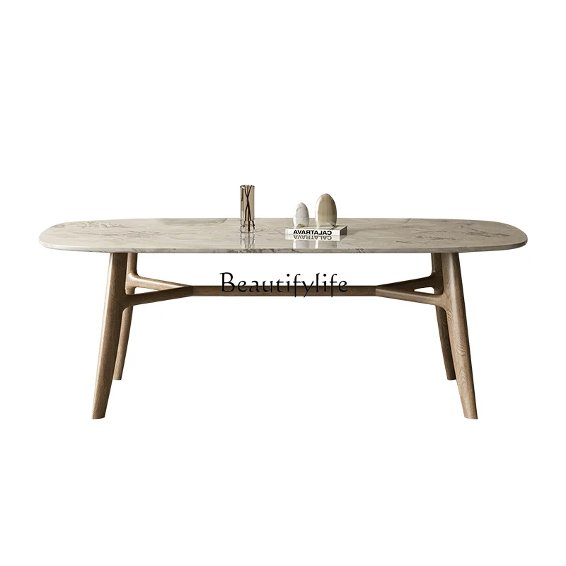 Pure natural luxury stone dining table high-end modern simple Italian light luxury solid wood
Pure natural luxury stone dining table high-end modern simple Italian light luxury solid wood
