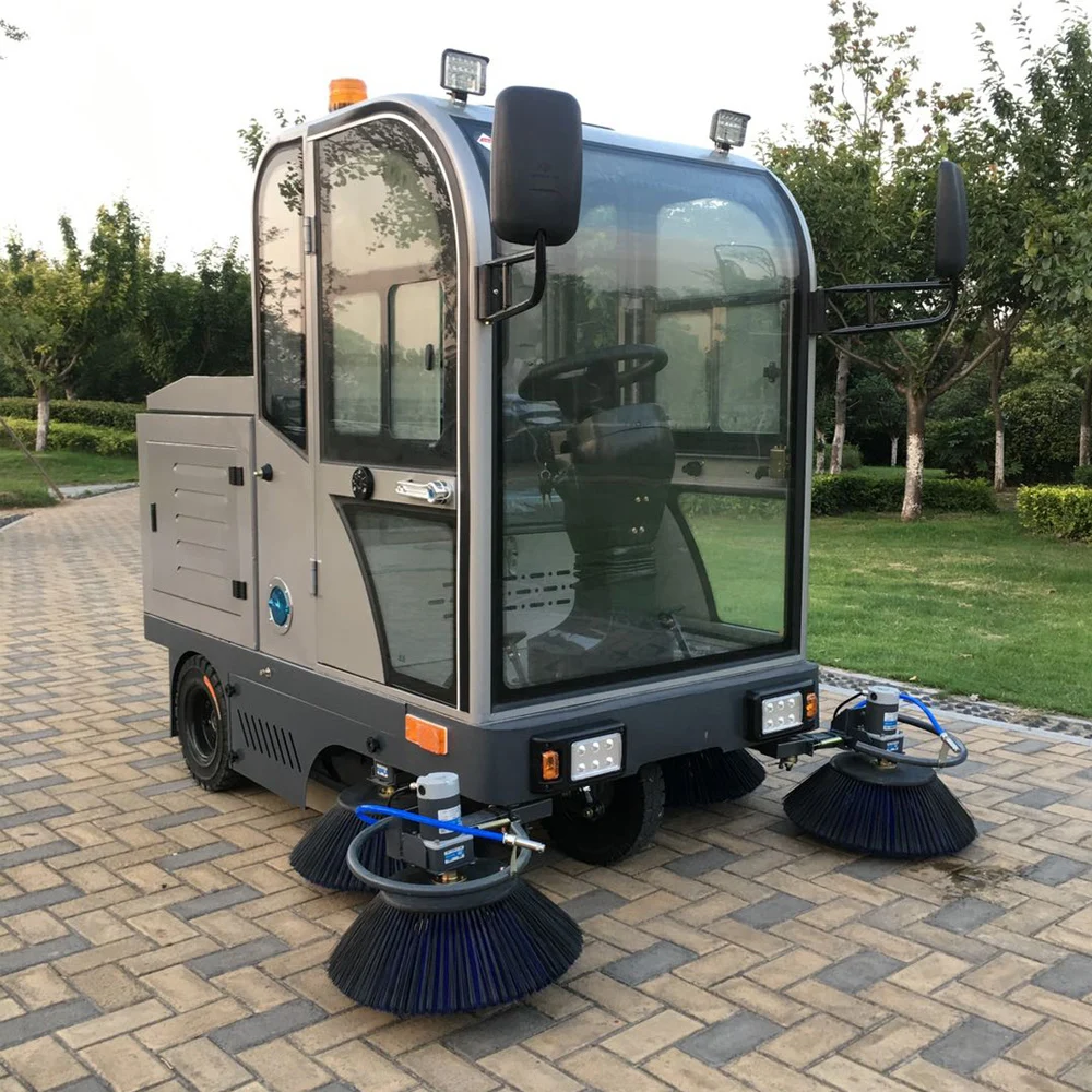Enclosed Cabin Ride On Street Sweeper Industrial Commercial Road Floor Cleaning Equipment For Workshop Factory Park School
Enclosed Cabin Ride On Street Sweeper Industrial Commercial Road Floor Cleaning Equipment For Workshop Factory Park School