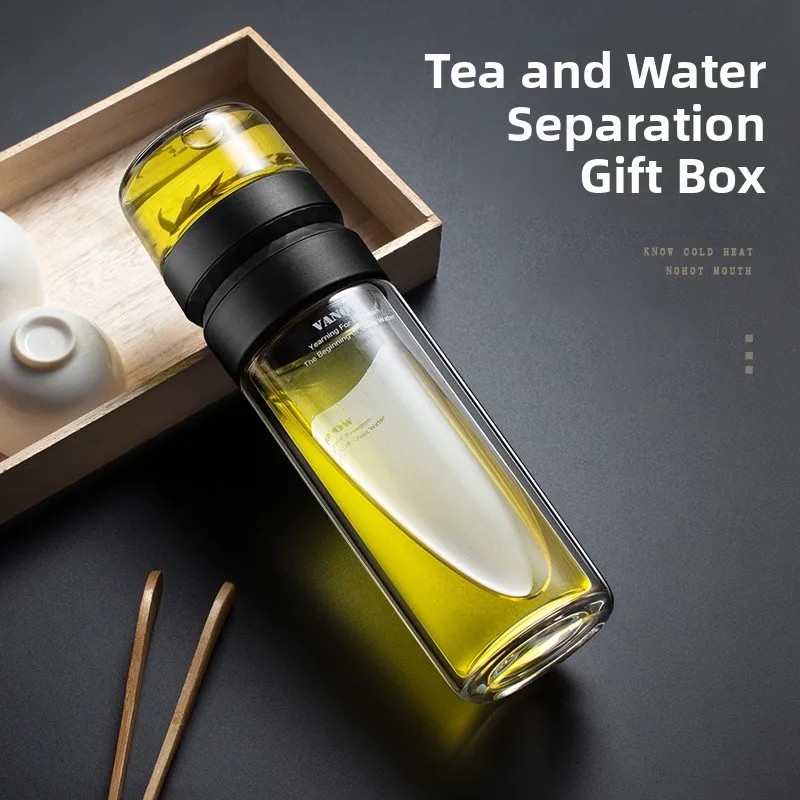 Vanow High-End Transparent Glass Tea Cup Men's Style Heat Resistant Double Layered Tea Brewing Cup Anti-Fall Water Cup
Vanow High-End Transparent Glass Tea Cup Men's Style Heat Resistant Double Layered Tea Brewing Cup Anti-Fall Water Cup