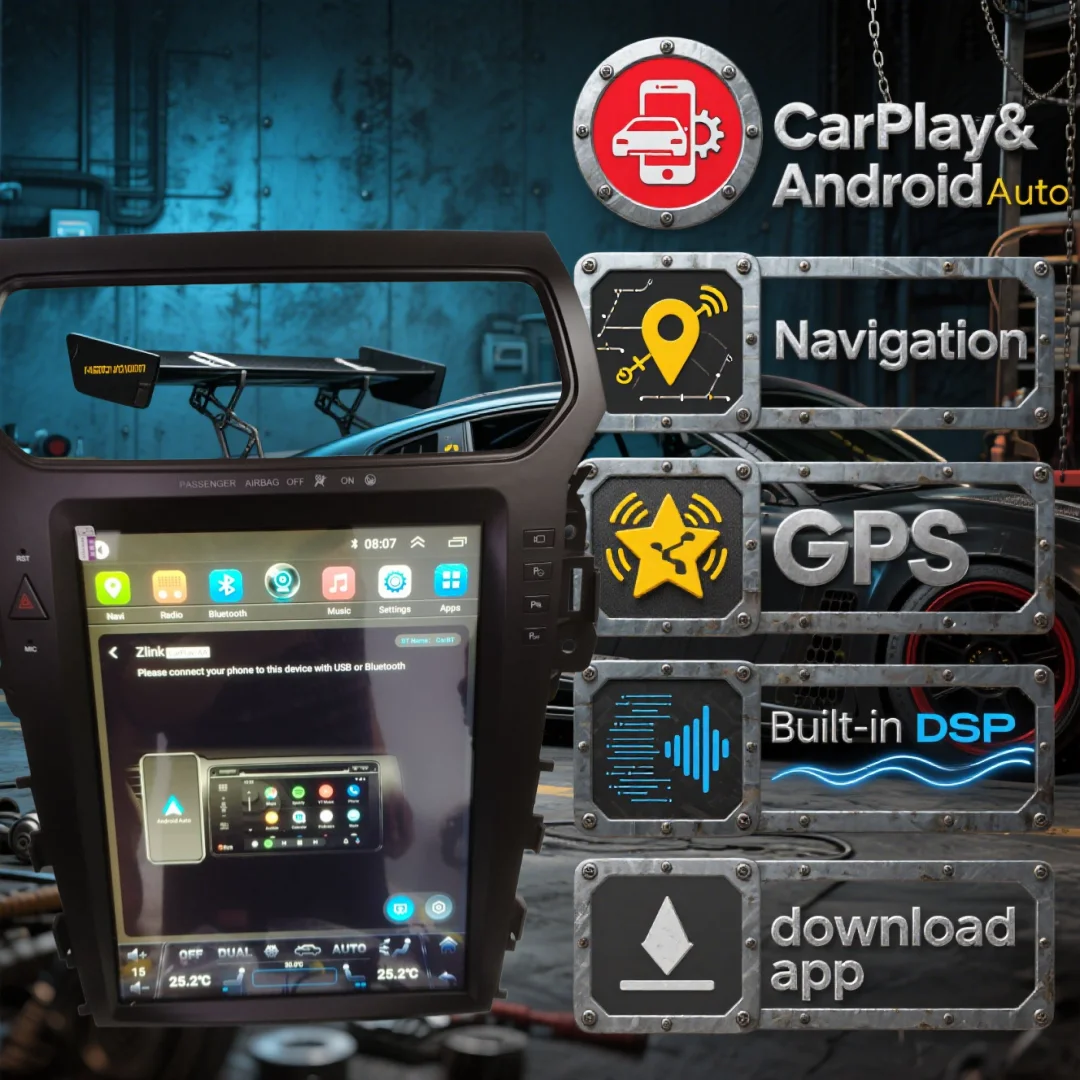 Android 14 Car Radio For Ford Explorer 2011-2015 2016 2017 2018 2019 2020 Carplay GPS 5G SIM Multimedia Player Stereo Head Unit
Android 14 Car Radio For Ford Explorer 2011-2015 2016 2017 2018 2019 2020 Carplay GPS 5G SIM Multimedia Player Stereo Head Unit