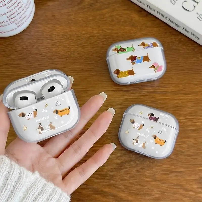 Cute Cartoon Dachshund Earphone Case for Airpods 4th 3rd Pro 3 Shockproof Covers for Airpod 2 3 1 Protective Accessorie Shell
Cute Cartoon Dachshund Earphone Case for Airpods 4th 3rd Pro 3 Shockproof Covers for Airpod 2 3 1 Protective Accessorie Shell