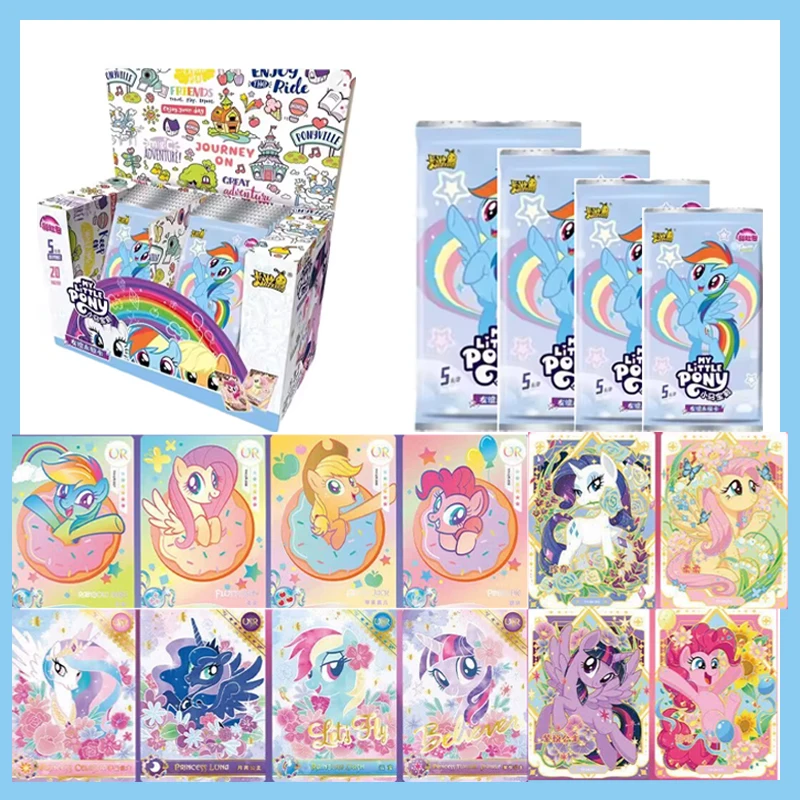Anime My Little Pony Rainbow Pack Series 4 SR TR Collectible Trading Cards Cartoon Gift Set for Kids Rare Cards Collection Game
Anime My Little Pony Rainbow Pack Series 4 SR TR Collectible Trading Cards Cartoon Gift Set for Kids Rare Cards Collection Game