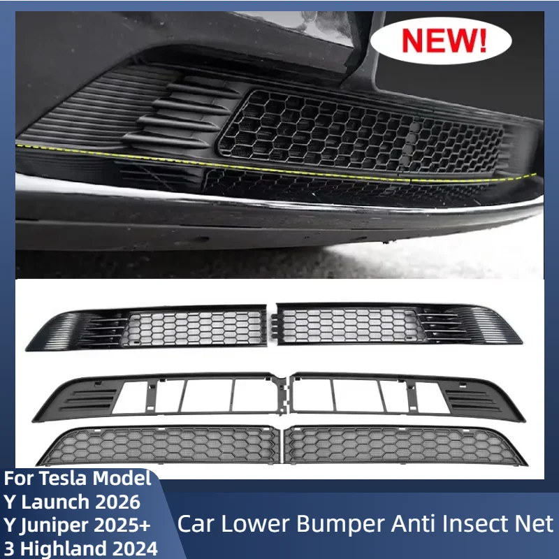 For Tesla Model Y Launch /Y Juniper /3 Highland Front Grill Guard Grille Inserts Mesh Anti Insect Net Cover Bumper Grid Filter
For Tesla Model Y Launch /Y Juniper /3 Highland Front Grill Guard Grille Inserts Mesh Anti Insect Net Cover Bumper Grid Filter