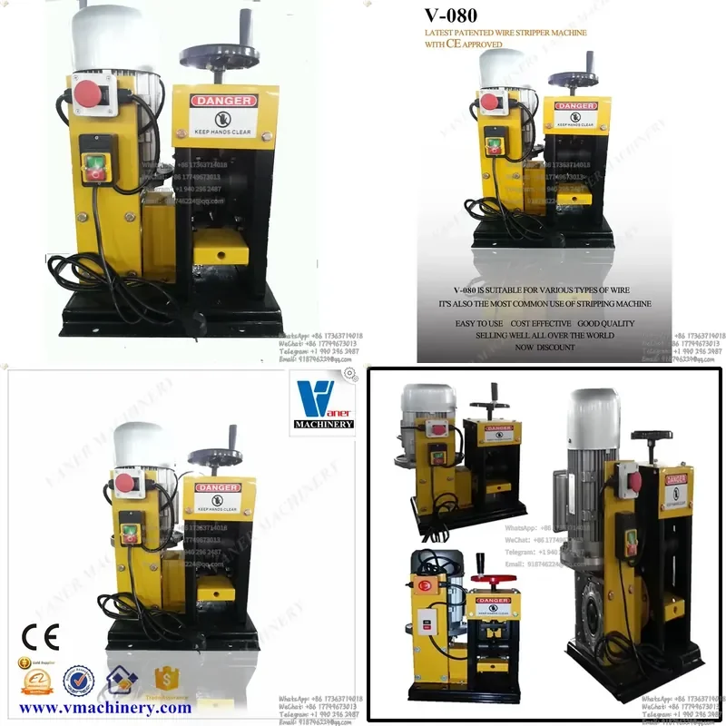 V-080 2-80mm Hot Sale Full Automatic Wire Strip Wire Stripping Machine Plastic Insulation Cable Stripper
V-080 2-80mm Hot Sale Full Automatic Wire Strip Wire Stripping Machine Plastic Insulation Cable Stripper