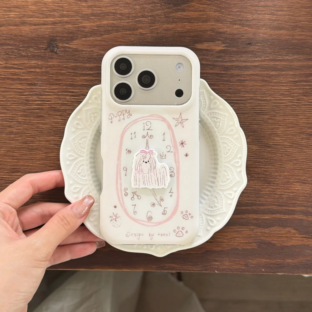 Cute Hand Drawn Clock 3D Dog Phone Case Korean Style Full Body Shockproof Cover For Apple iPhone 17 ProMax 16 Pro 17 15 Pro 14
Cute Hand Drawn Clock 3D Dog Phone Case Korean Style Full Body Shockproof Cover For Apple iPhone 17 ProMax 16 Pro 17 15 Pro 14