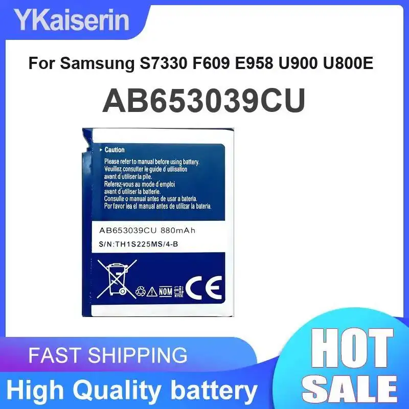 AB653039CU Аккумулятор для мобильного телефона, высокопроизводительный, 300 мАч, для Samsung S7330 F609 E958 U900 U800E
AB653039CU Аккумулятор для мобильного телефона, высокопроизводительный, 300 мАч, для Samsung S7330 F609 E958 U900 U800E