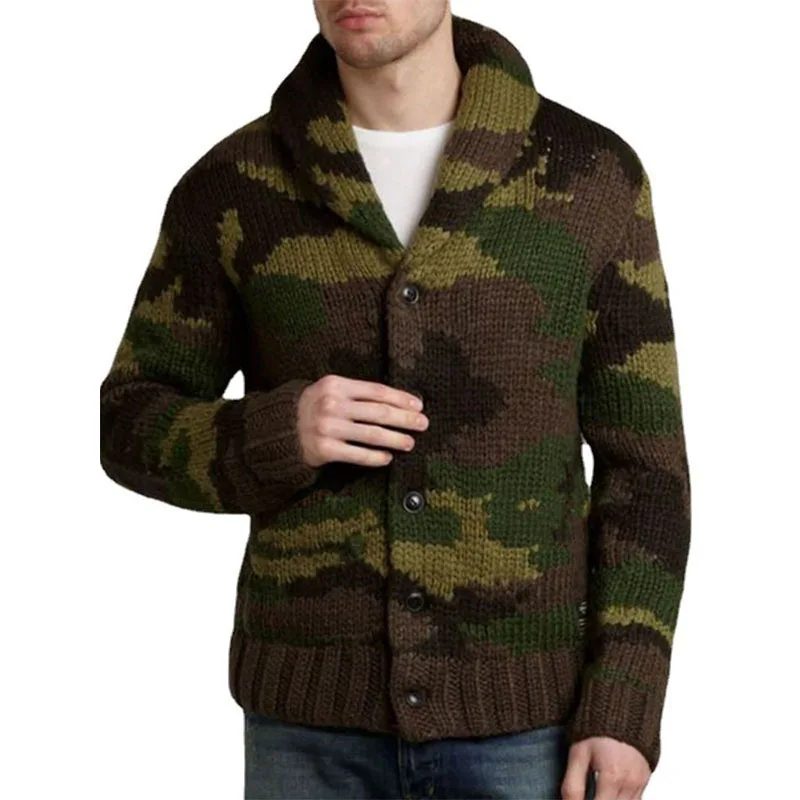 Men's Fashion Casual Knitted Coat Personality Autumn Winter New Trendy Camouflage Sweater Lapel Long Sleeve Clothes
Men's Fashion Casual Knitted Coat Personality Autumn Winter New Trendy Camouflage Sweater Lapel Long Sleeve Clothes