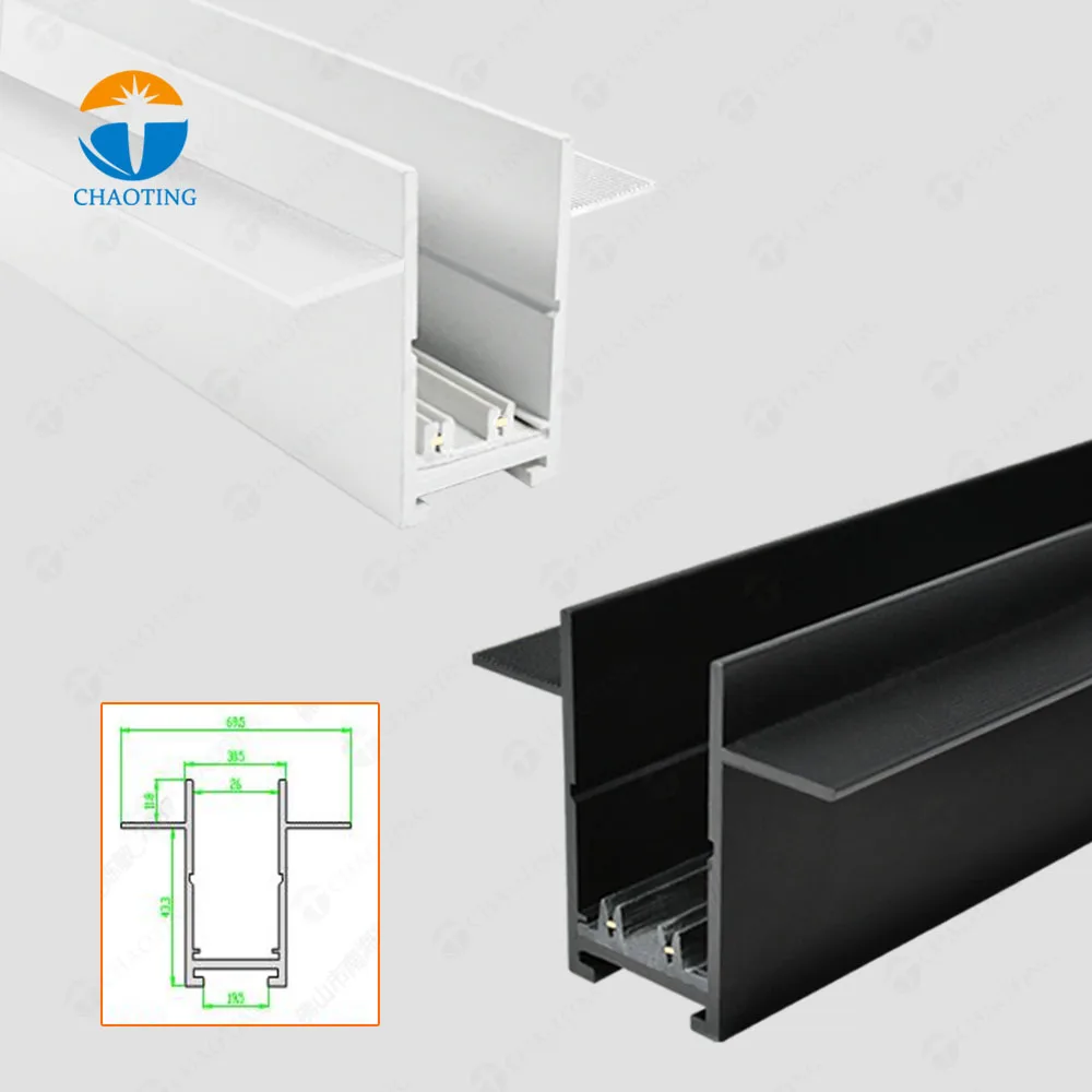 Recessed 2 Wire Black Movable Hidden Spot Commercial Linear Adjustable Spotlight Led Track Lights Magnetic Rails Lighting System
Recessed 2 Wire Black Movable Hidden Spot Commercial Linear Adjustable Spotlight Led Track Lights Magnetic Rails Lighting System