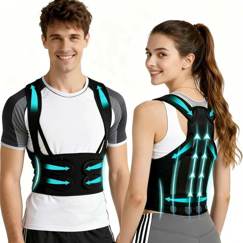 Cinta Ergonômica para Postura e Alinhamento de Ombros para Mulheres e Homens,Ajustável para Parte Superior e Inferior das Costas
Cinta Ergonômica para Postura e Alinhamento de Ombros para Mulheres e Homens,Ajustável para Parte Superior e Inferior das Costas