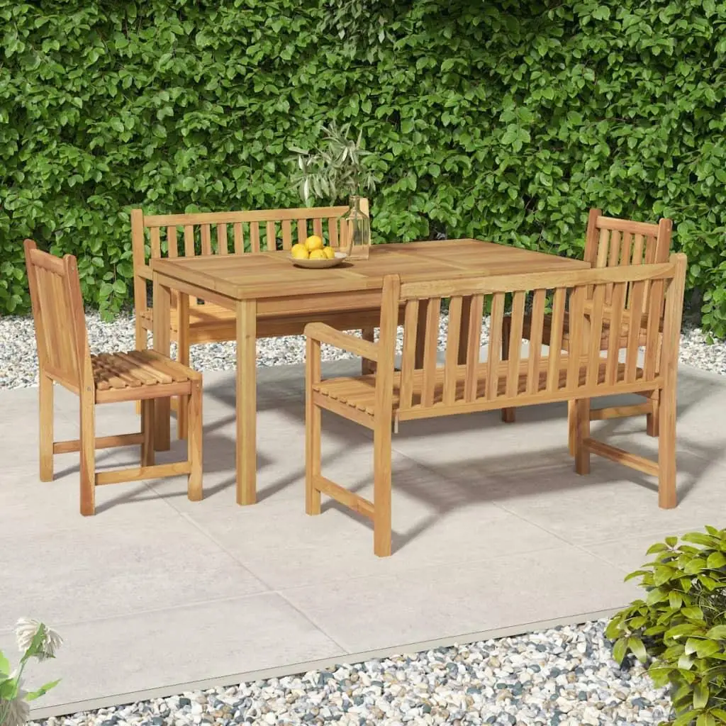 Natural Solid Teak Wood Garden Dining Set Medium Outdoor Furniture Comfortable Seating
Natural Solid Teak Wood Garden Dining Set Medium Outdoor Furniture Comfortable Seating