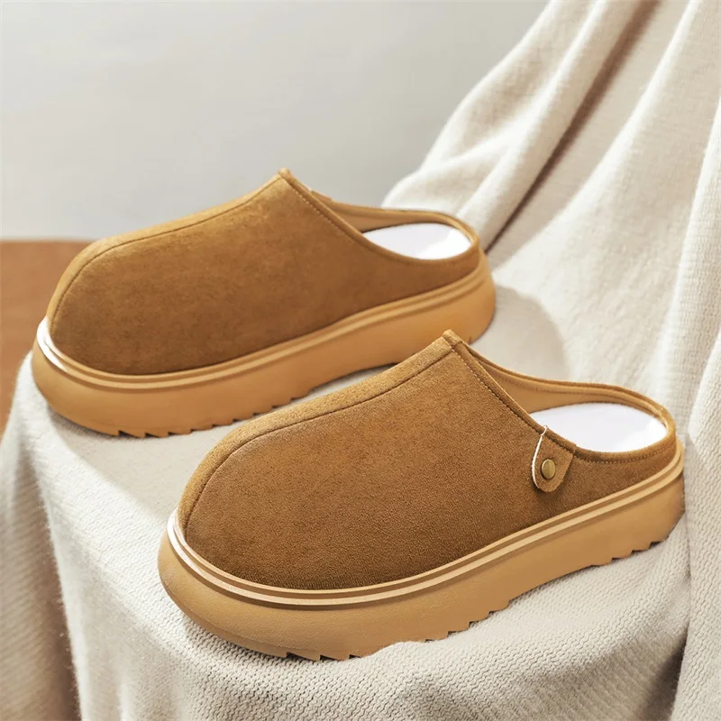 Мужская новая стильная ленивая полуслиповая верхняя одежда, повседневная модная универсальная нескользящая уличная противоскользящая уплотнительная одежда с запахом носка