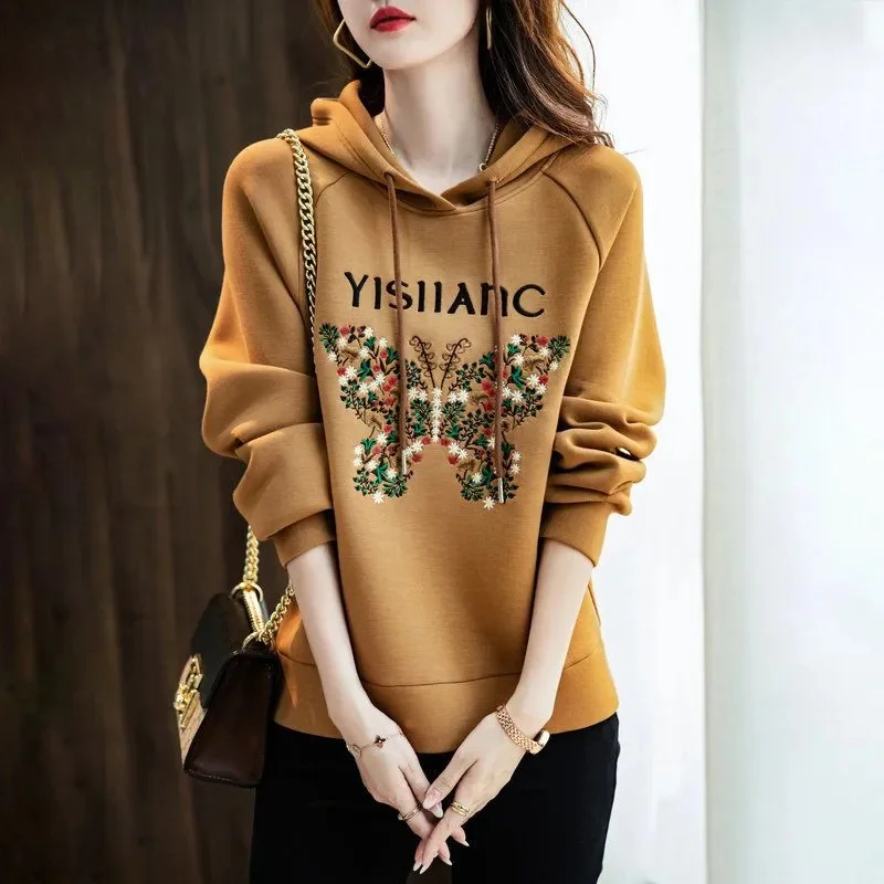 Women's Hooded Hoodie 2025 New Spring Autumn Jacket Fashion Loose Middle-Aged Mother Long Sleeved Top Coat Outerwear
Women's Hooded Hoodie 2025 New Spring Autumn Jacket Fashion Loose Middle-Aged Mother Long Sleeved Top Coat Outerwear
