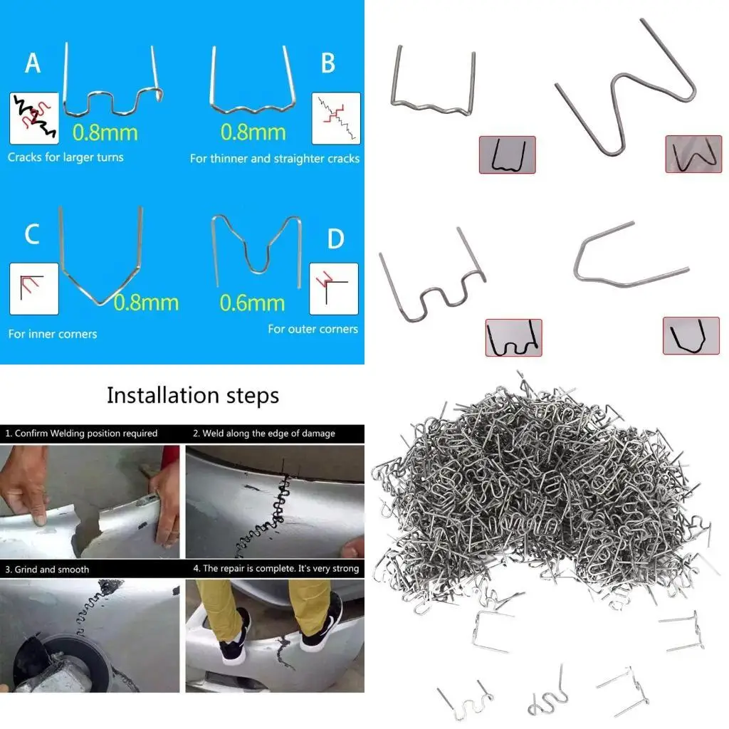 Y1UD 0.6/0.8mm Hot Stapler Plastic Repair for Motorcycle Plastic Device Repairing Bumper Dashboard Radiator High Hardness
Y1UD 0.6/0.8mm Hot Stapler Plastic Repair for Motorcycle Plastic Device Repairing Bumper Dashboard Radiator High Hardness