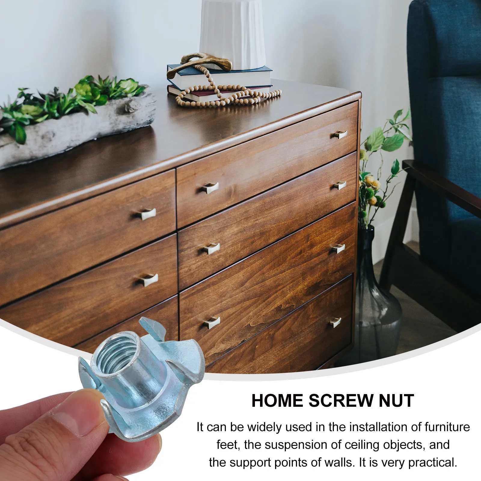 18Pcs Iron Round Plate Nuts with Three Holes Flange Nut for Furniture Feet Installation Wall Support Ceiling Hanging Strong
18Pcs Iron Round Plate Nuts with Three Holes Flange Nut for Furniture Feet Installation Wall Support Ceiling Hanging Strong