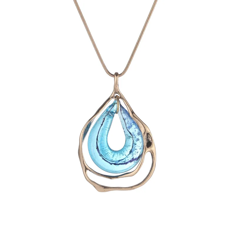 Kaseakia Fashion Hollow Irregular Water Drop Metal Pendant Sweater Chain Long Necklace for Women
Kaseakia Fashion Hollow Irregular Water Drop Metal Pendant Sweater Chain Long Necklace for Women
