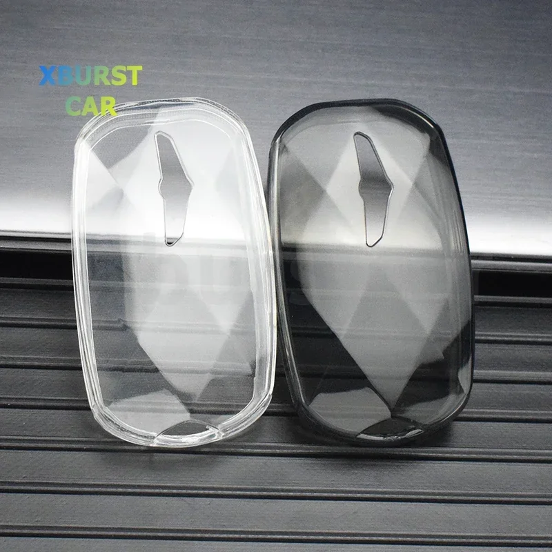 현대 창세기 GV60 G90 G70 G80 EQ900 열쇠가없는 보호 액세서리에 대한 투명 TPU 자동 쉘 Fob 자동차 키 케이스 커버